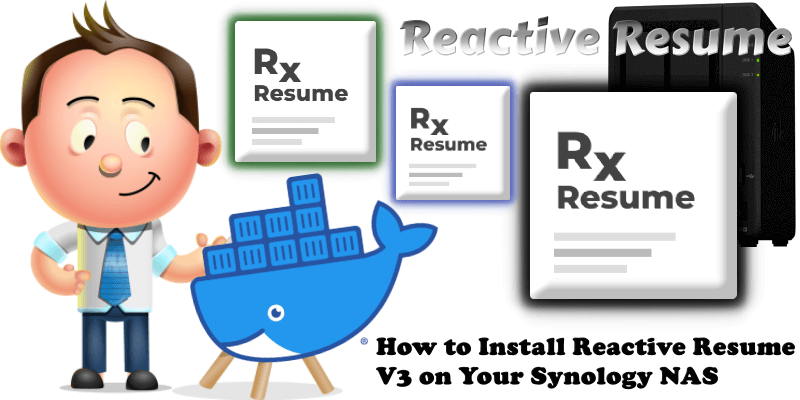 How to Install Reactive Resume V3 on Your Synology NAS