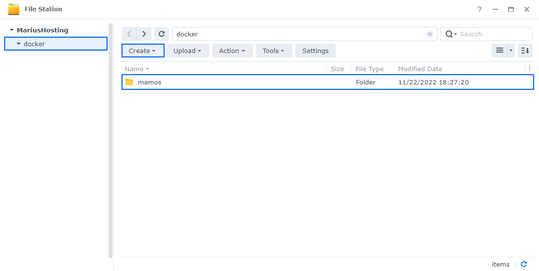 Memos Synology NAS Set up 1