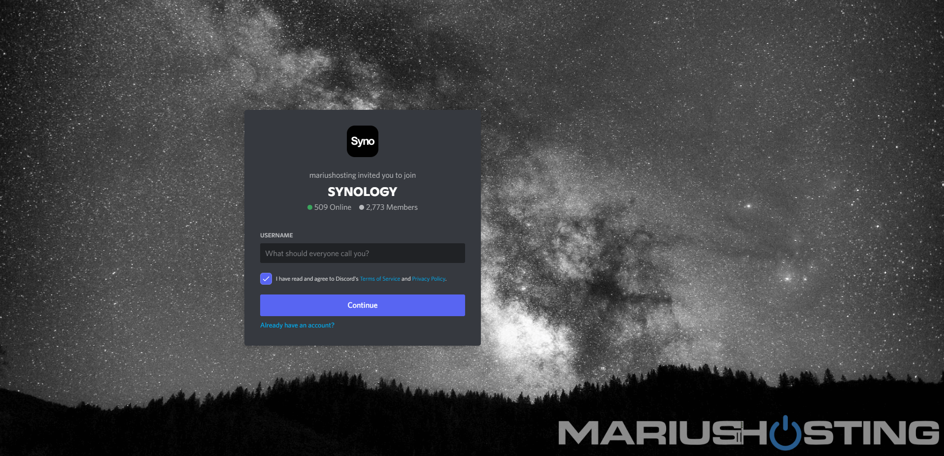Synology mariushosting Discord Server 1