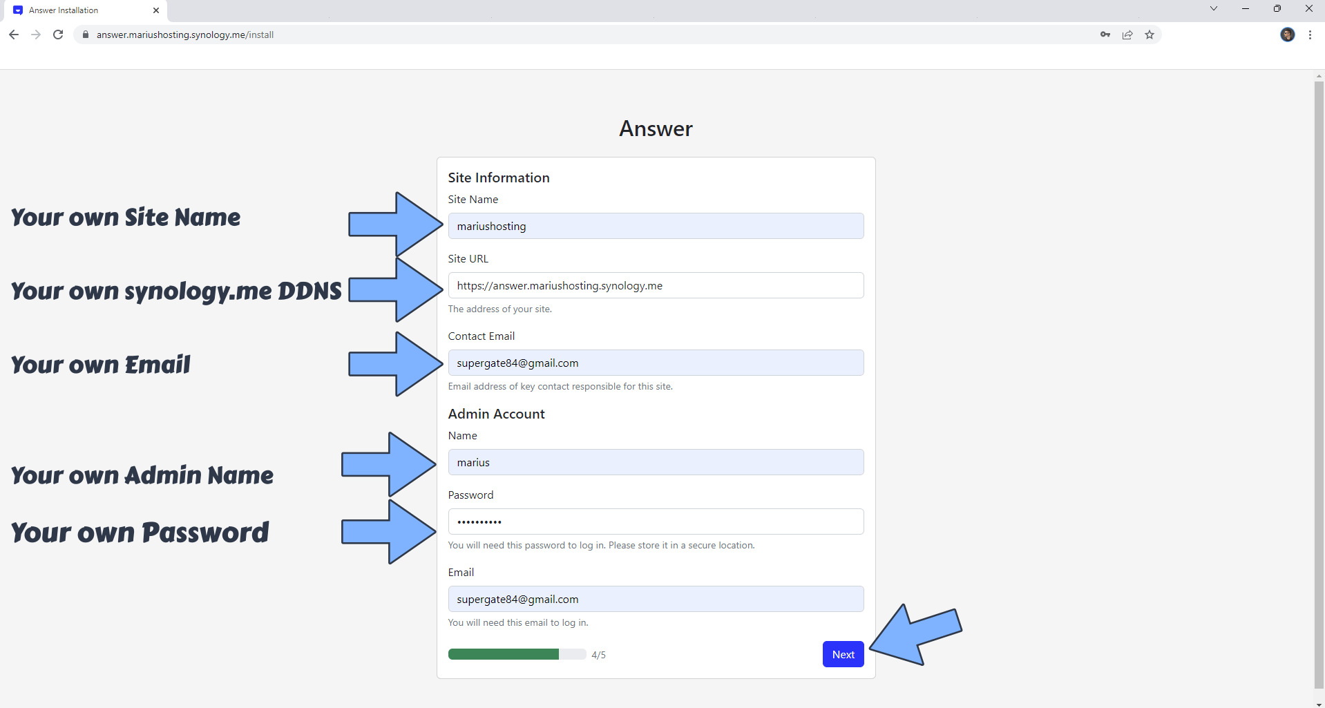 Answer Synology NAS Set up 14