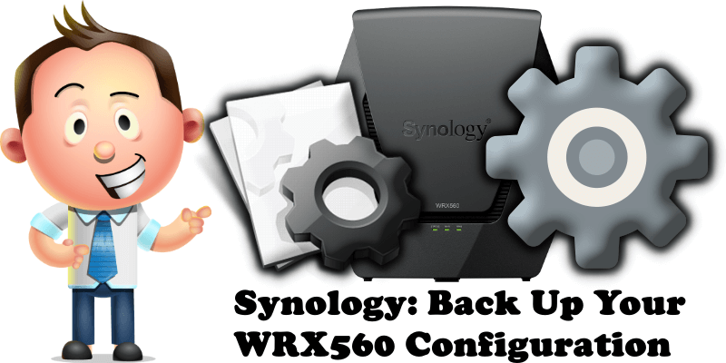 Synology Back Up Your WRX560 Configuration