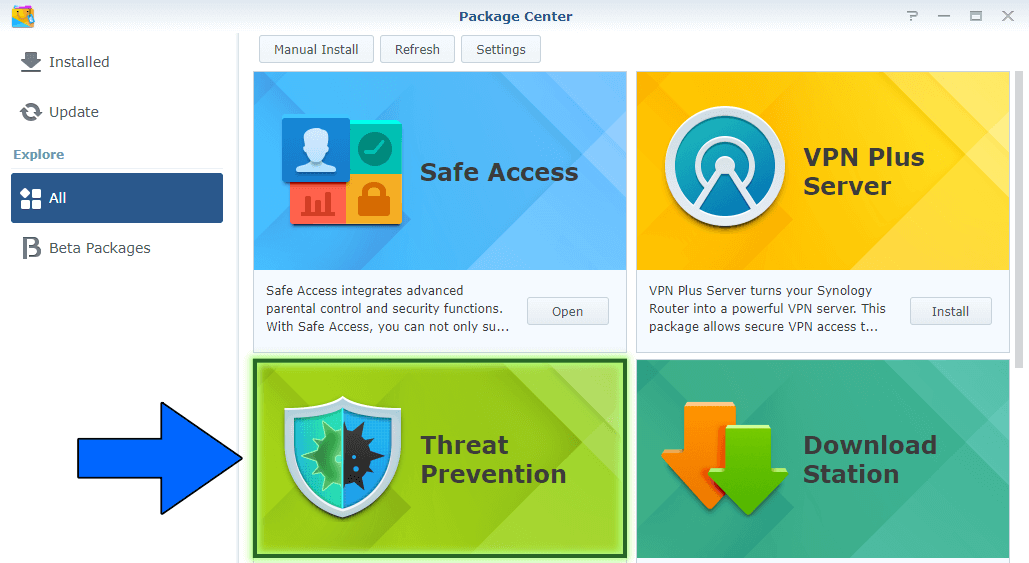 Threat Prevention Package Synology WRX560