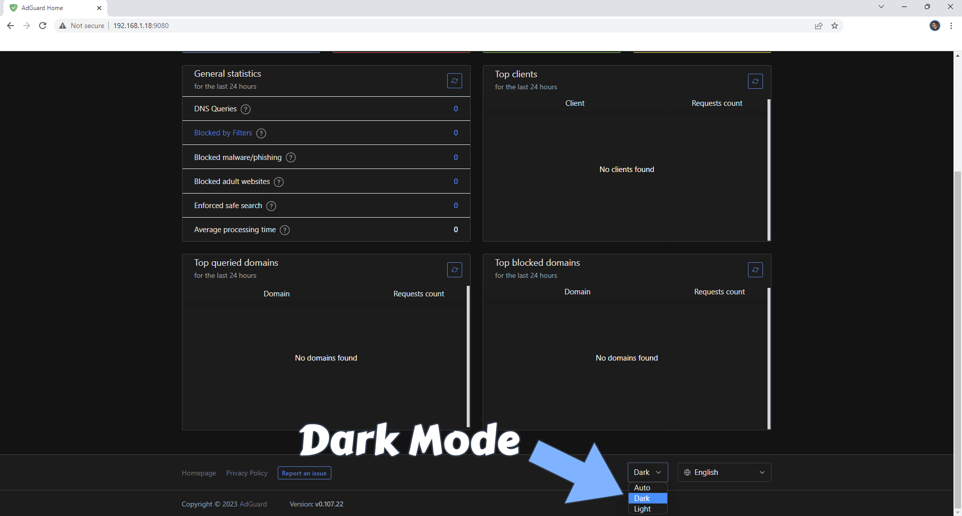 Adguard Synology Dark Mode