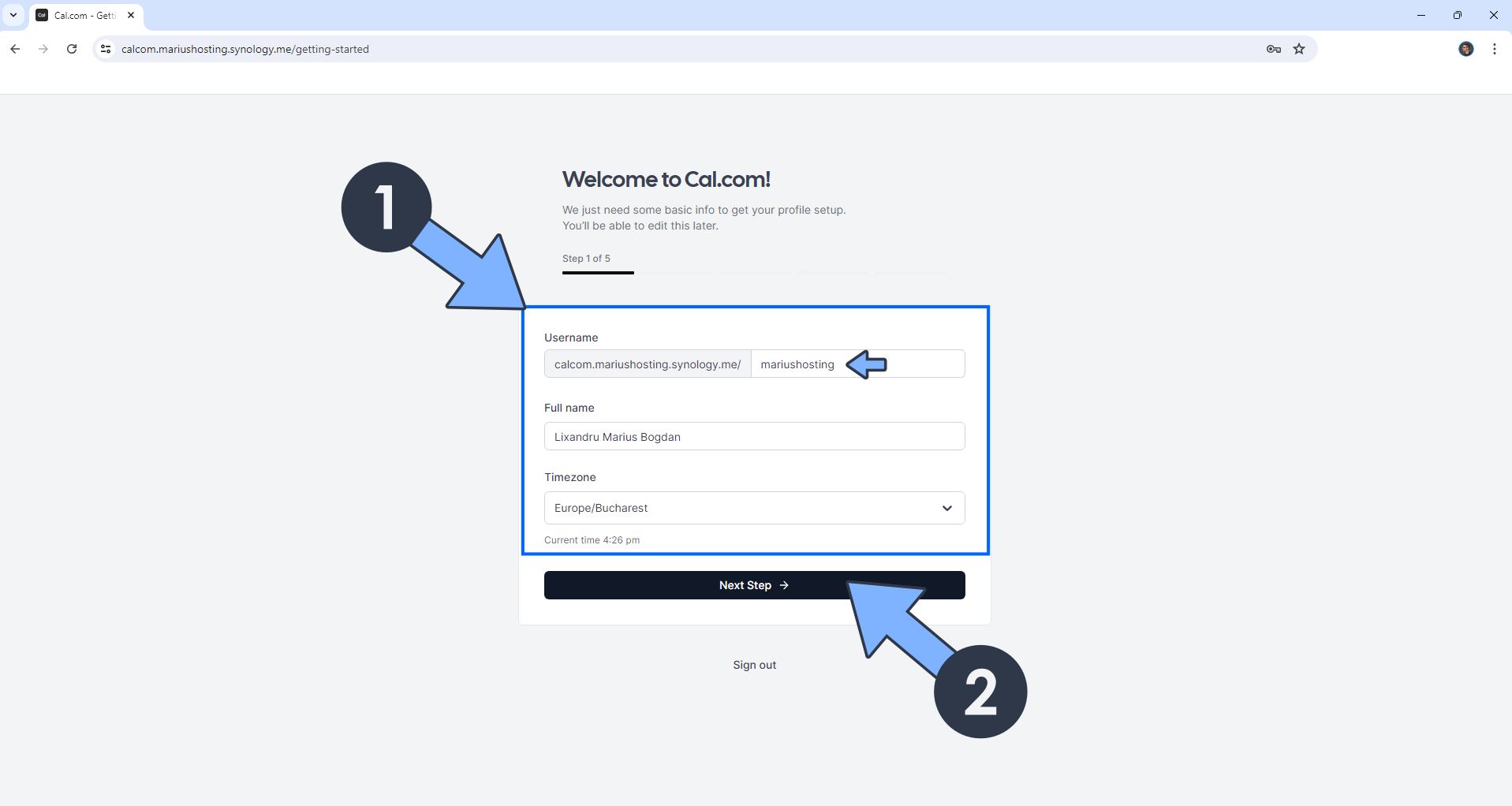 Calcom Synology NAS Set up 15 new 2025