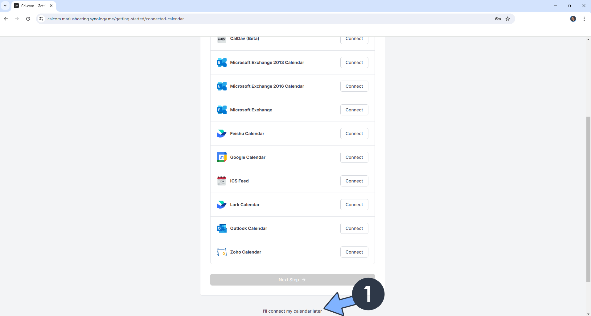 Calcom Synology NAS Set up 16 new 2025