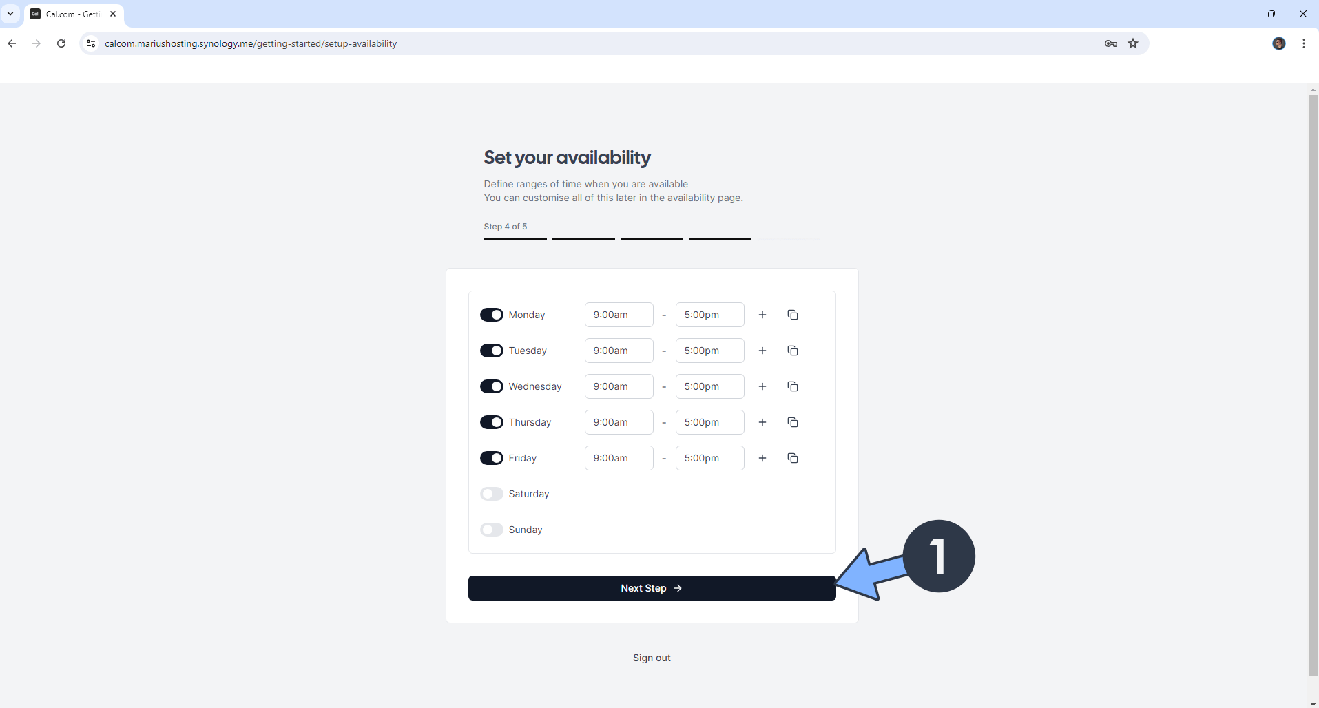 Calcom Synology NAS Set up 18 new 2025