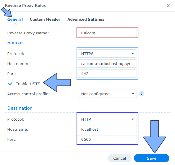 Calcom Synology NAS Set up 3 new 2025