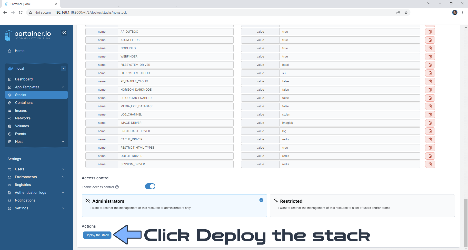 Pixelfed Synology NAS Set up 17