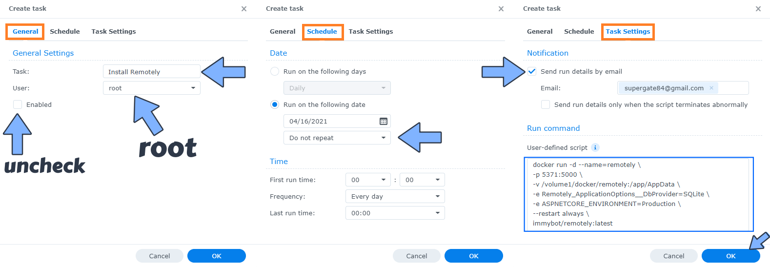 Remotely Synology NAS Set up 3 new 2024