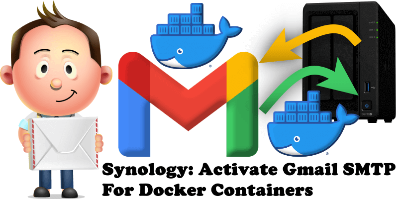 Synology Activate Gmail SMTP For Docker Containers