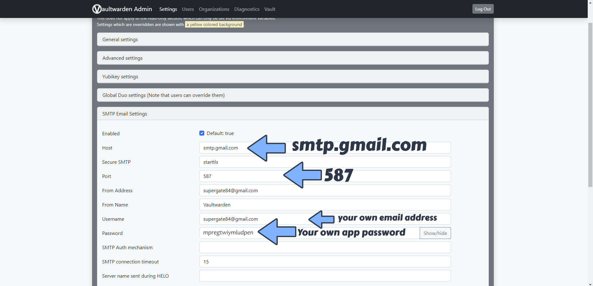 Synology Gmail SMTP Docker 5 new