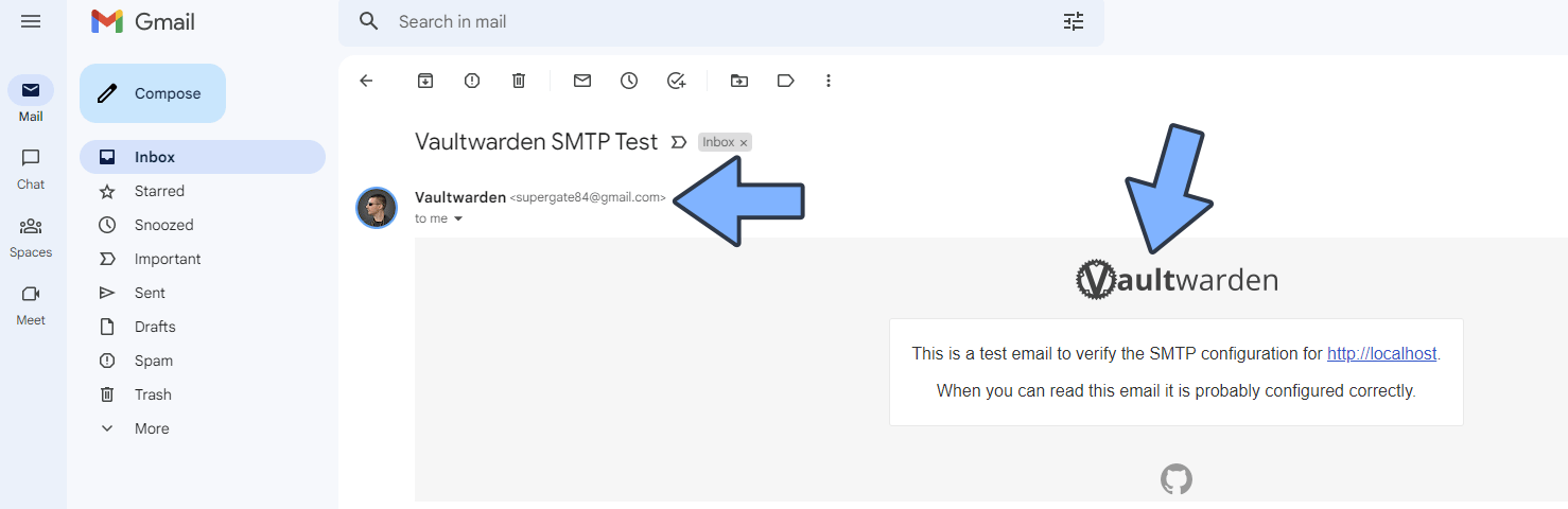 Synology Gmail SMTP Docker 6