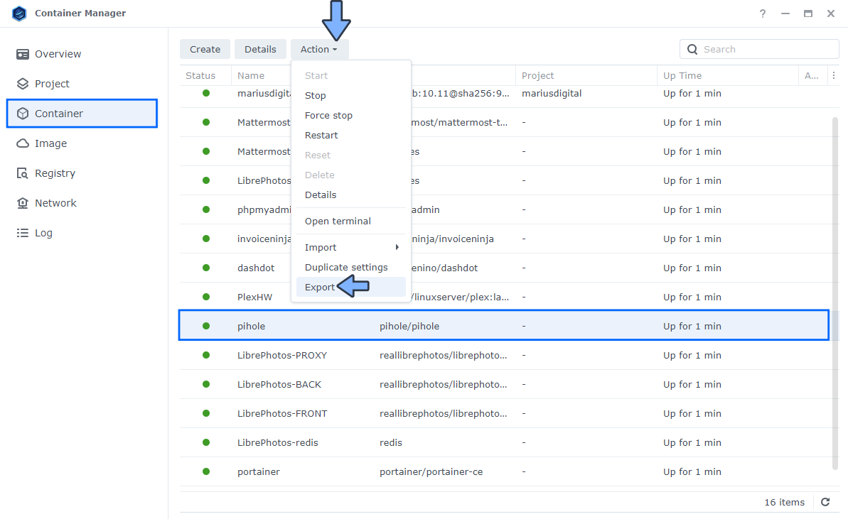 Synology NAS Backup Docker Container 1 new 2023