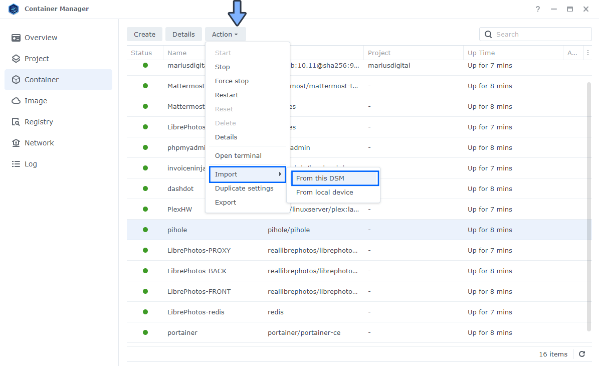 Synology NAS Backup Docker Container 4 new 2023