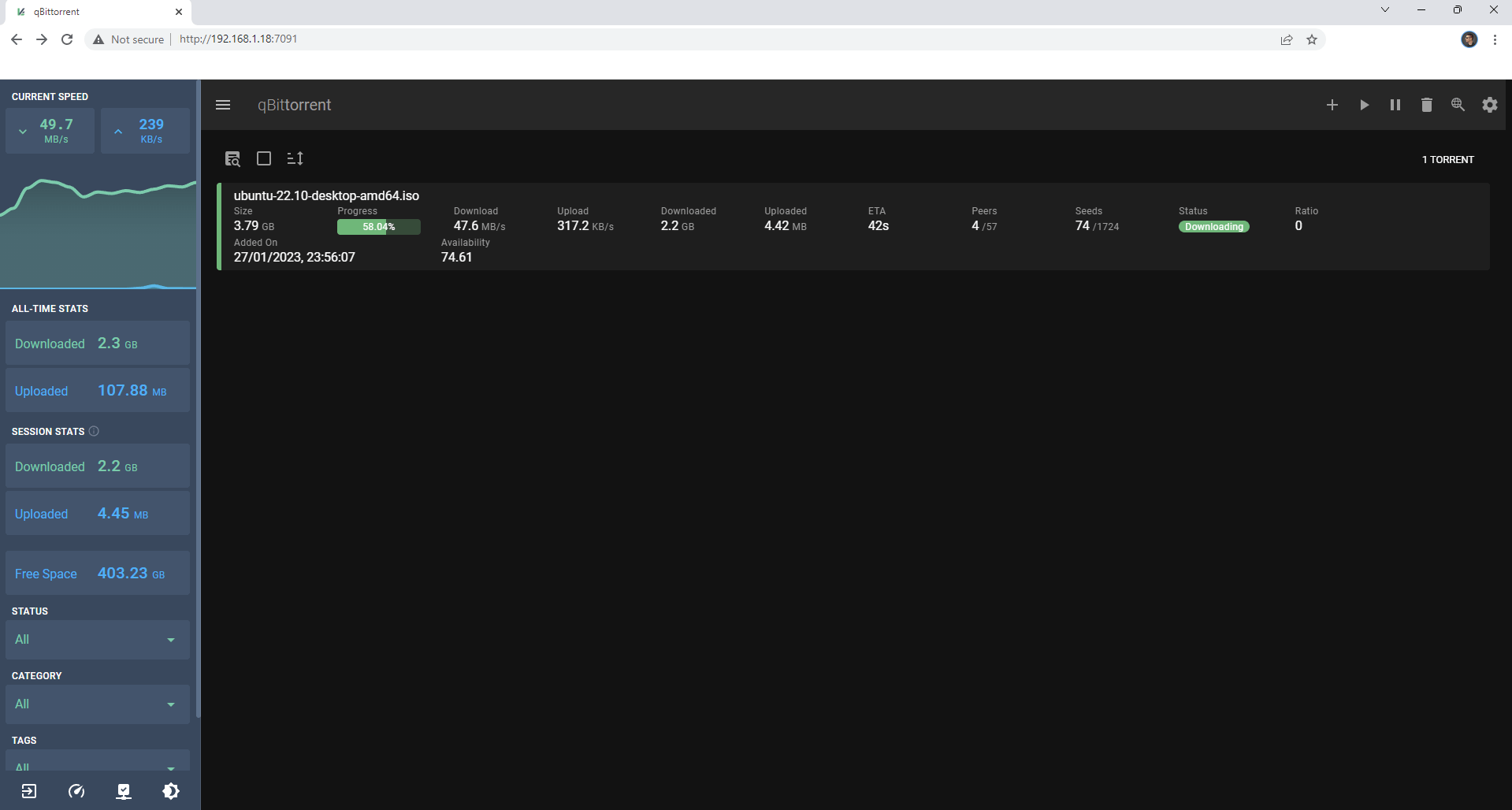 qBittorrent with VueTorrent Synology NAS Set up 10