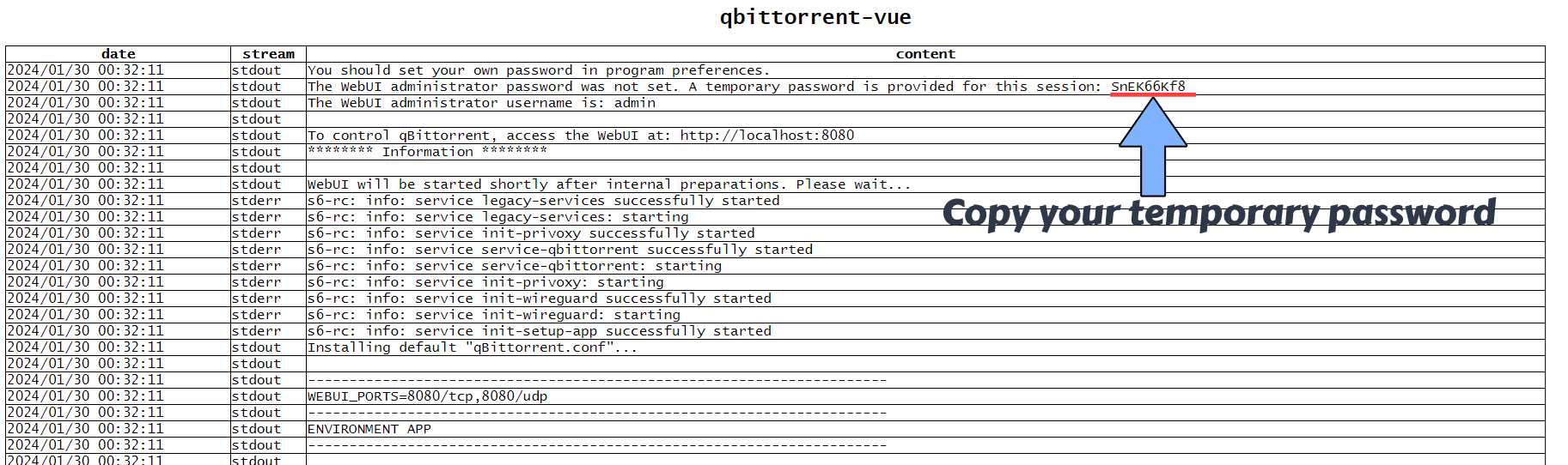 qBittorrent with VueTorrent Synology NAS Set up password 4