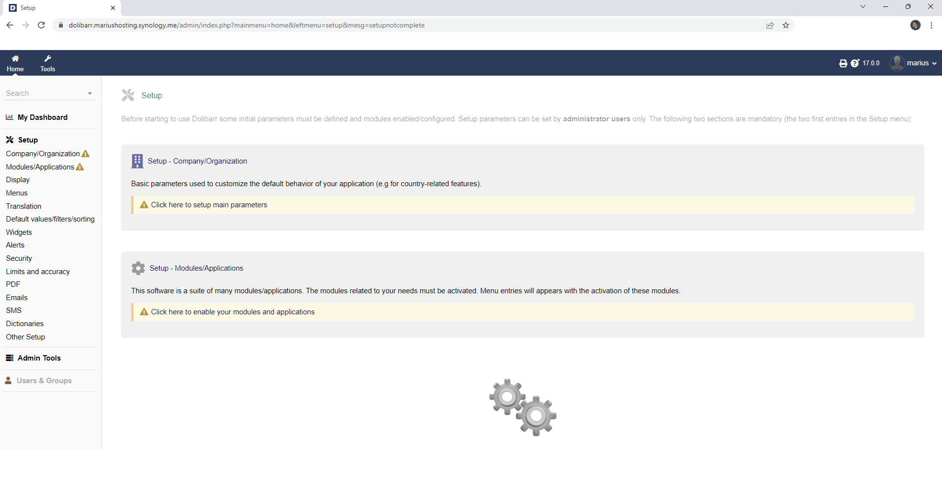 Dolibarr Synology NAS Set up 12 new 2023 17