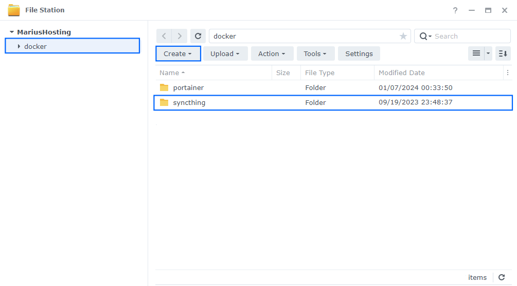 Syncthing Synology NAS Set up 1 new 2024