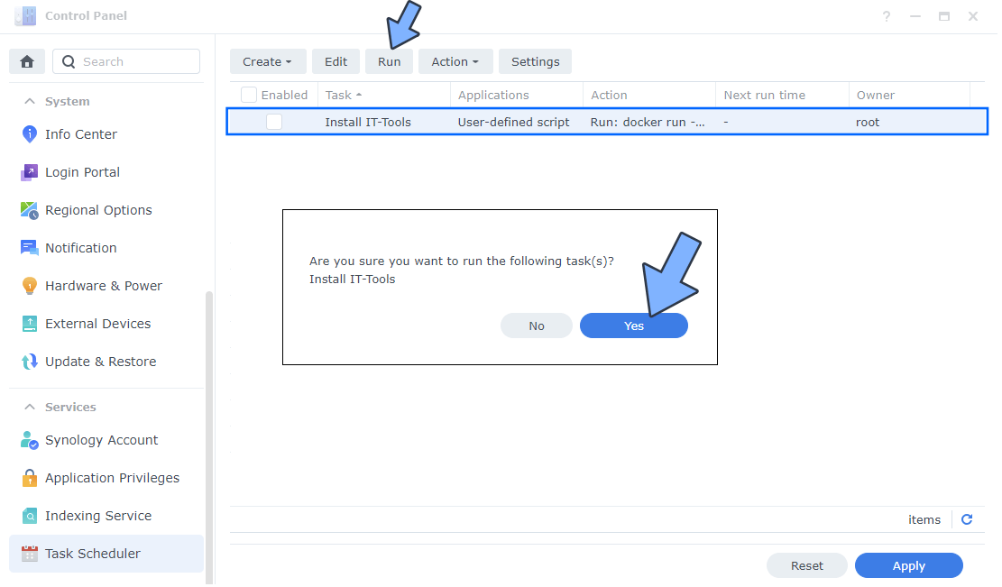 IT-Tools Synology NAS Set up 4