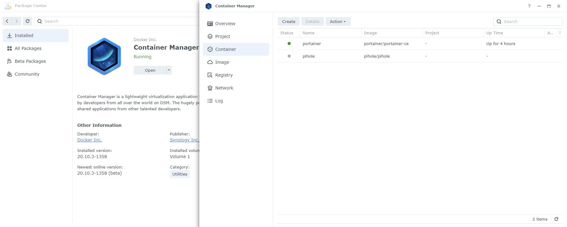 Synology Container Manager
