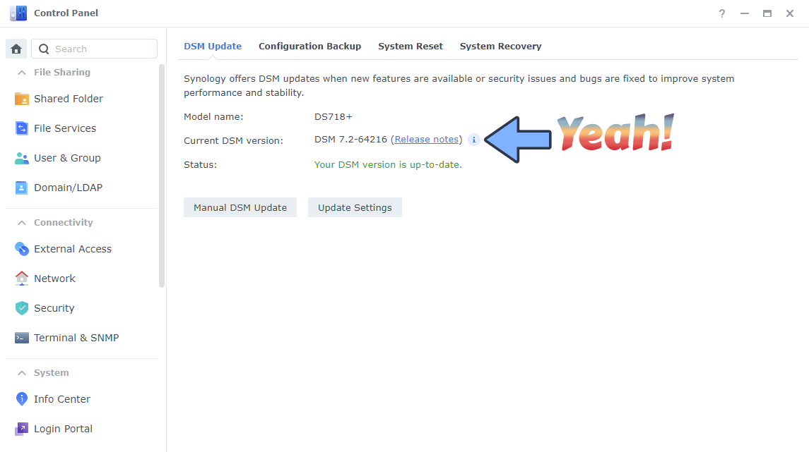 Synology DSM 7.2-64216 Beta 6