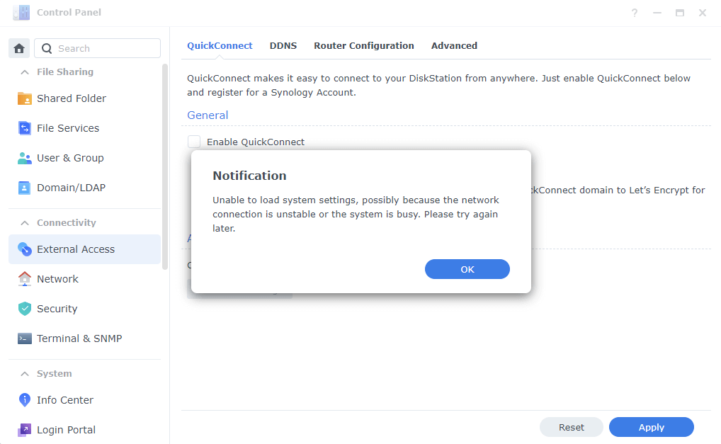 Synology DSM Random Issues 7.2-64216