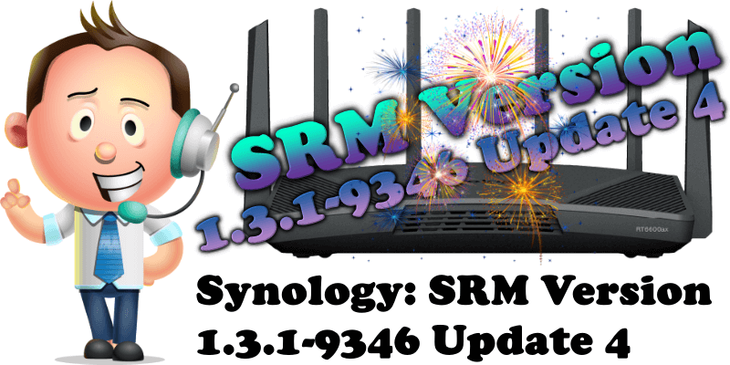 Synology SRM Version 1.3.1-9346 Update 4