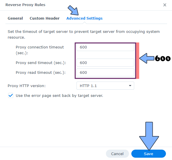 PrestaShop Synology NAS Set up timeout fix