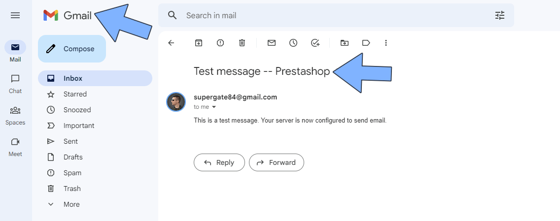 Synology PrestaShop SMTP Email Notification Setup 3