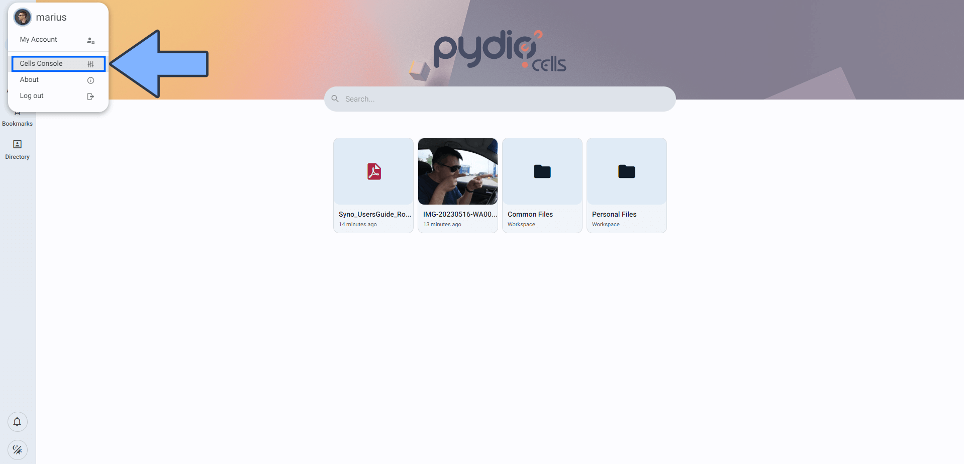 Synology Pydio Cells Set up Email Notification 2
