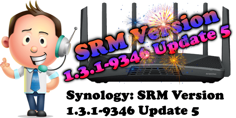 Synology SRM Version 1.3.1-9346 Update 5