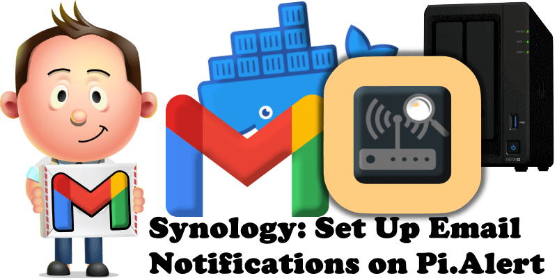 Synology Set Up Email Notifications on Pi.Alert