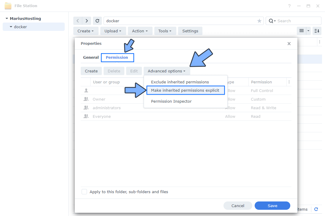Synology Jupyter Permission 2
