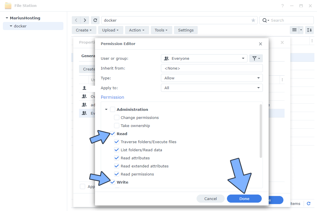 Synology Jupyter Permission 4