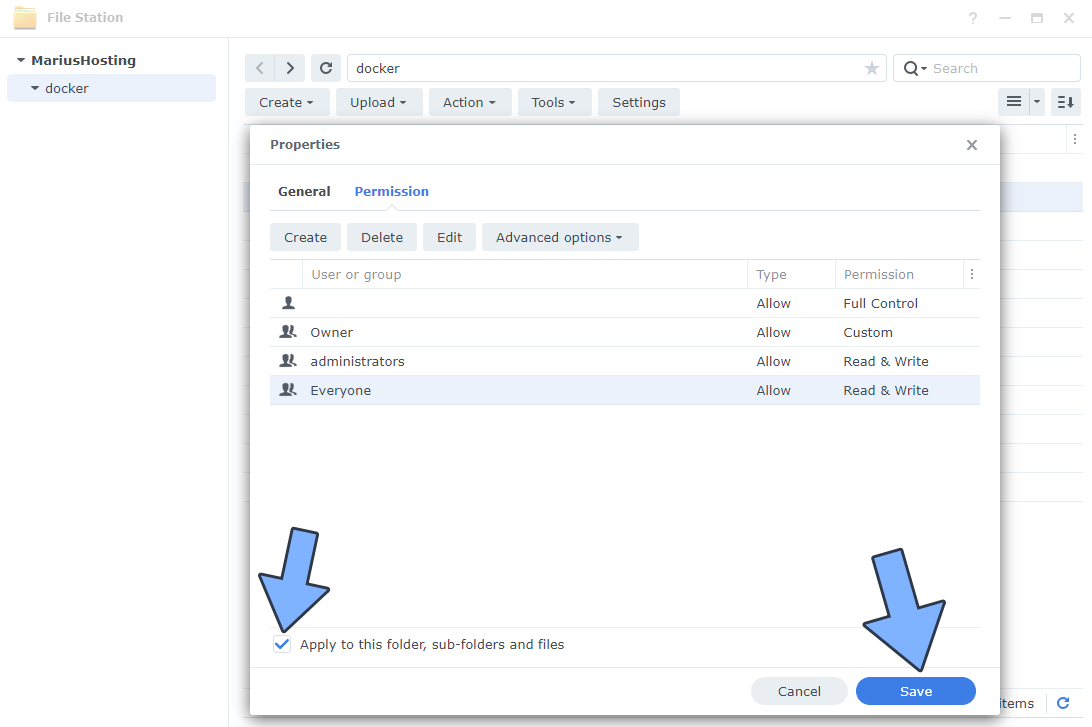 Synology Jupyter Permission 5