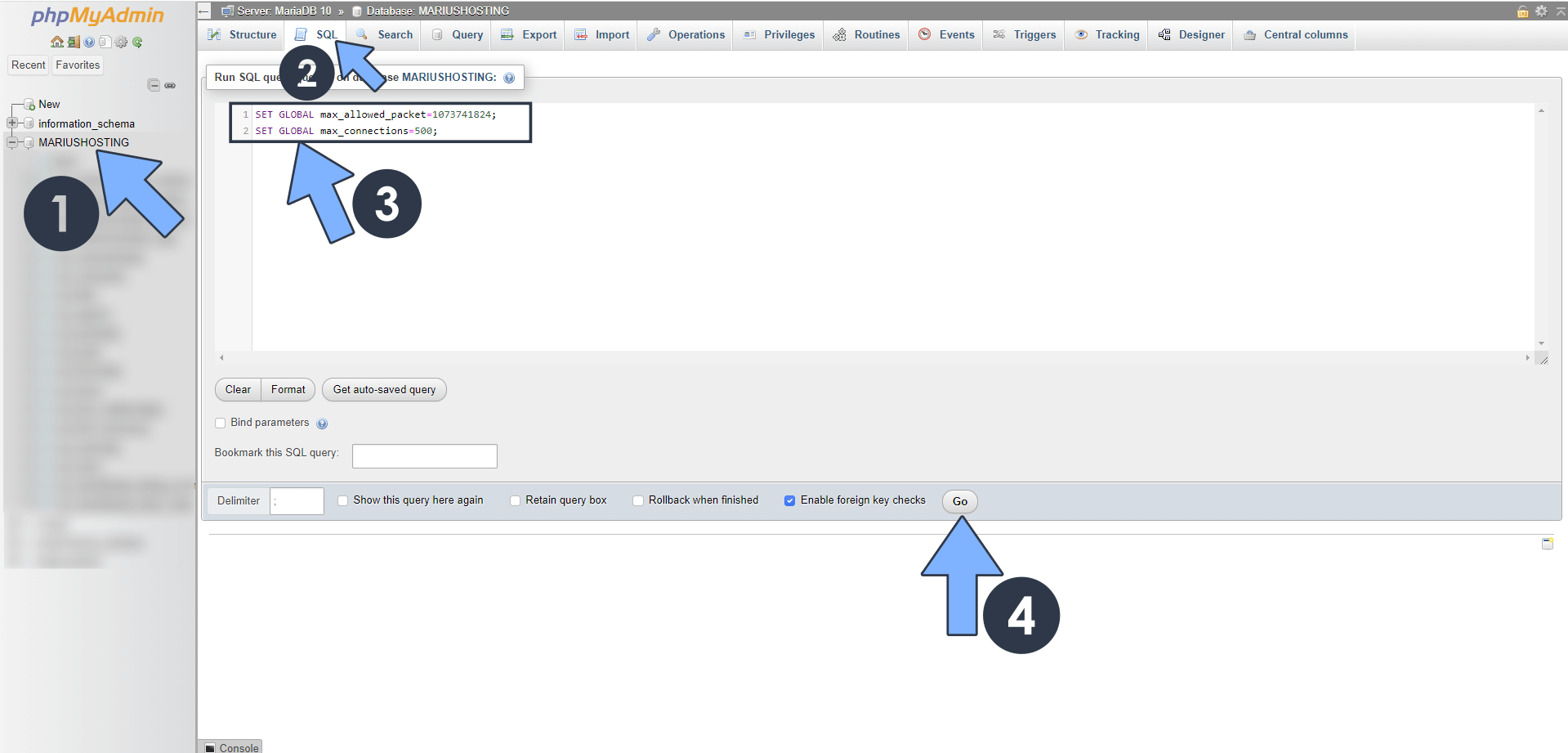 Synology Increase MariaDB Max Connections and Packet Size Marius Hosting