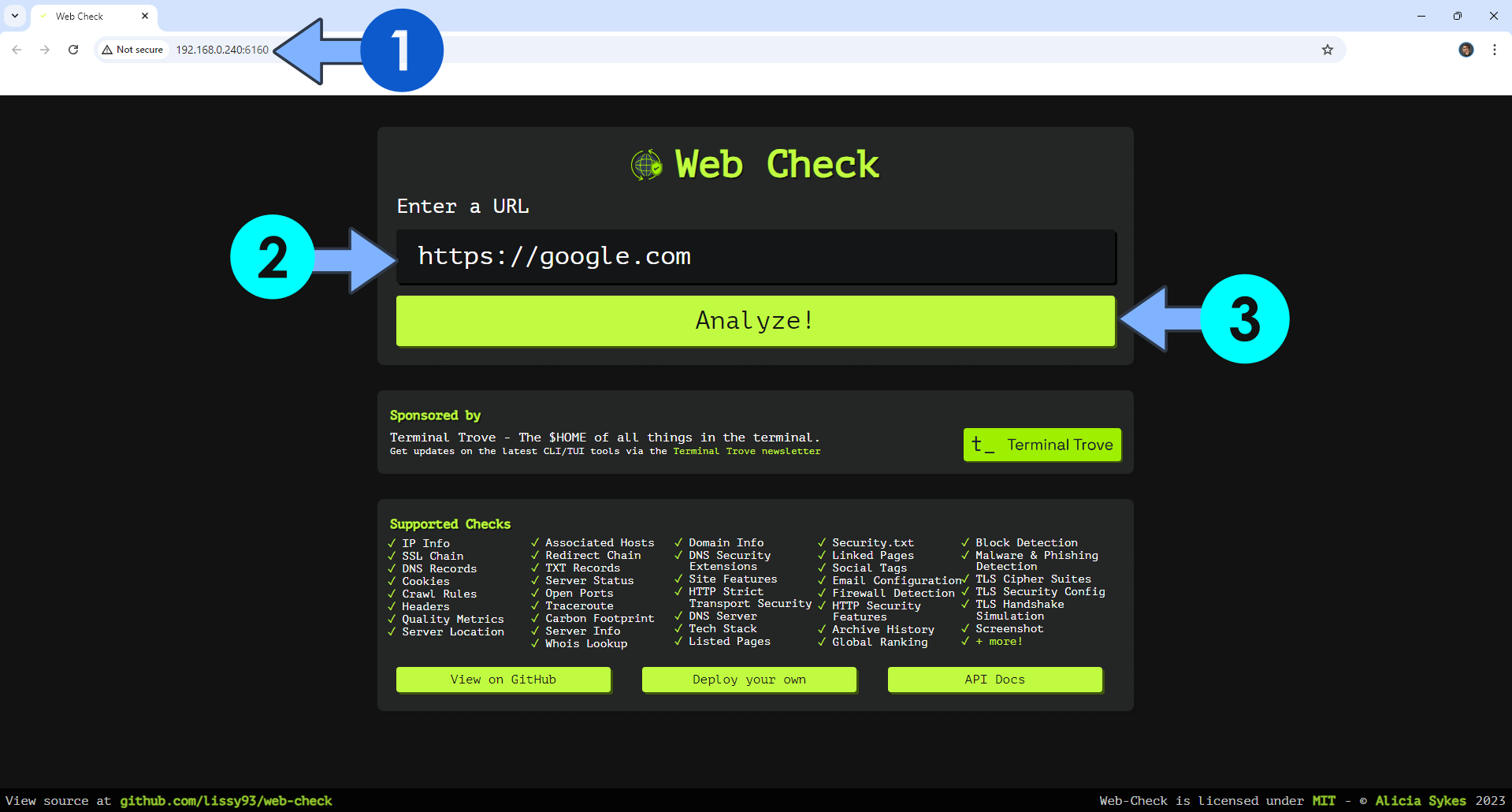 Web-Check Synology-NAS Set up 4 new 2025