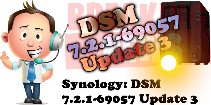 Synology DSM 7.2.1-69057 Update 3