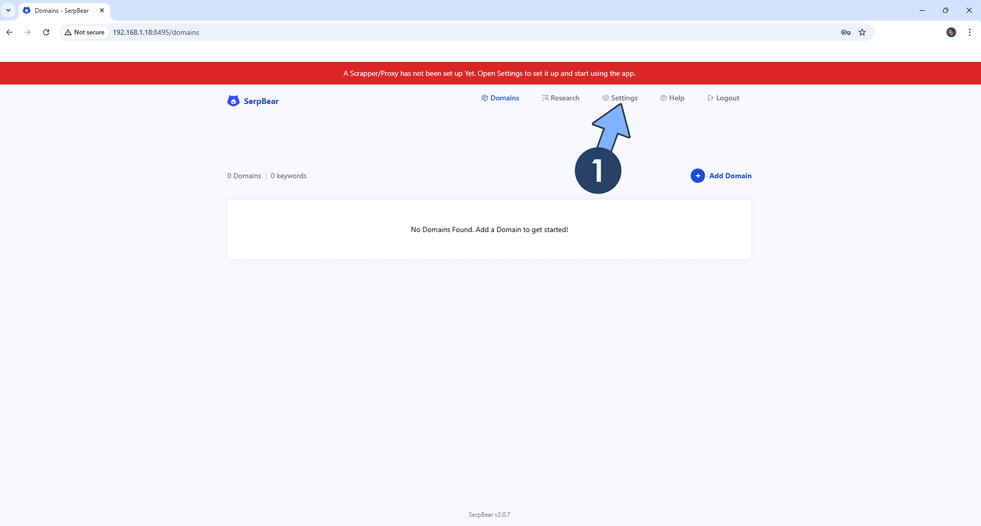 SerpBear Synology NAS Set up 6 new 2025