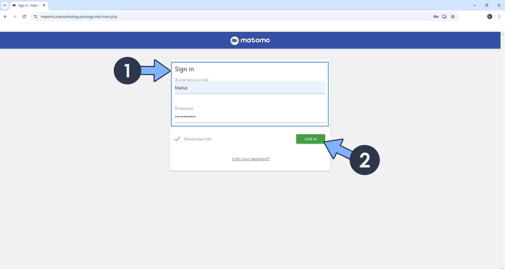 20 Matomo Synology NAS Set up new 2025