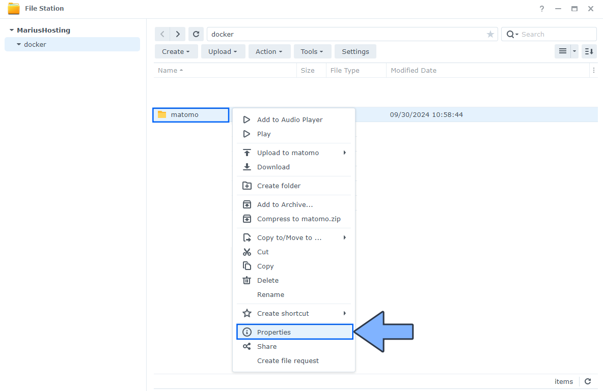 3 Matomo Synology NAS Set up new 2025