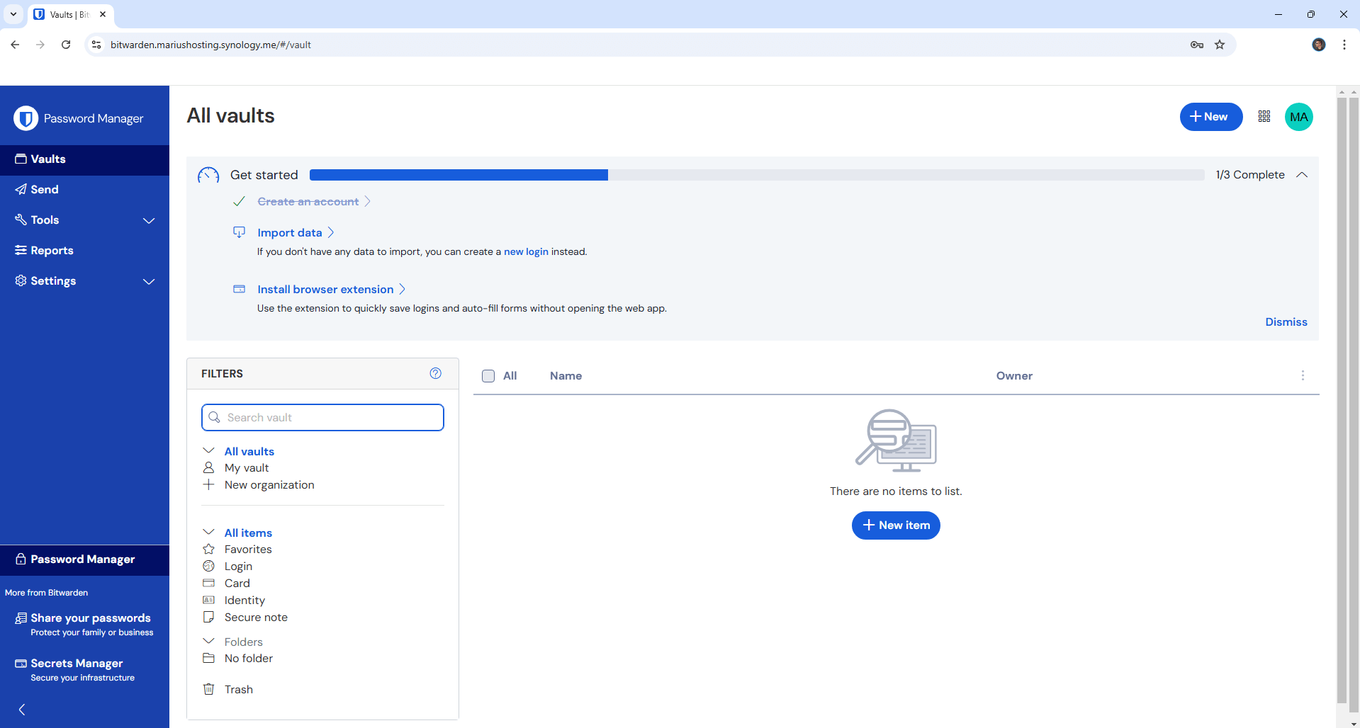 Bitwarden Synology NAS Set up 19 new 2025