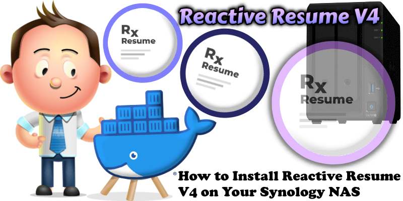How to Install Reactive Resume V4 on Your Synology NAS