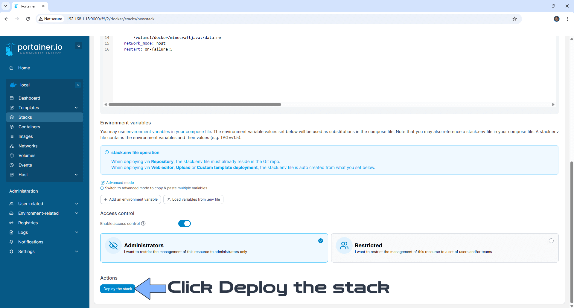 Minecraft Synology NAS Set up 2 new 2026