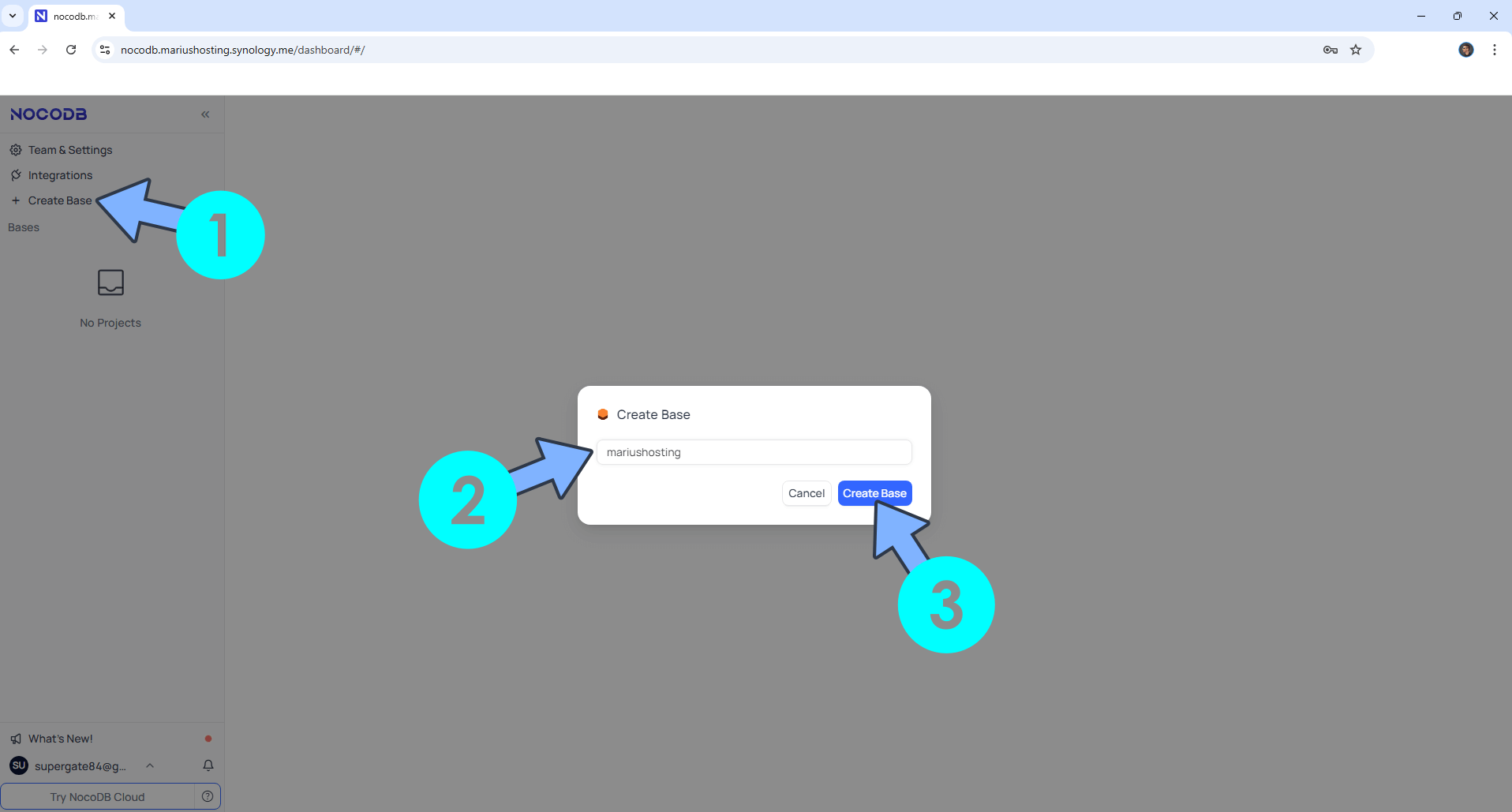 NocoDB Synology NAS Set up 15 new 2026