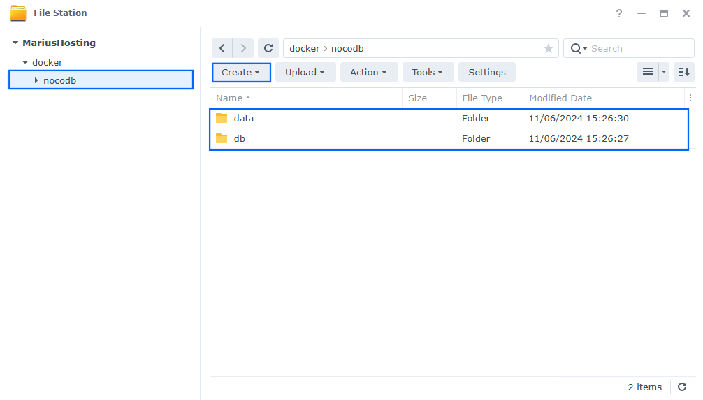 NocoDB Synology NAS Set up 7 new 2025