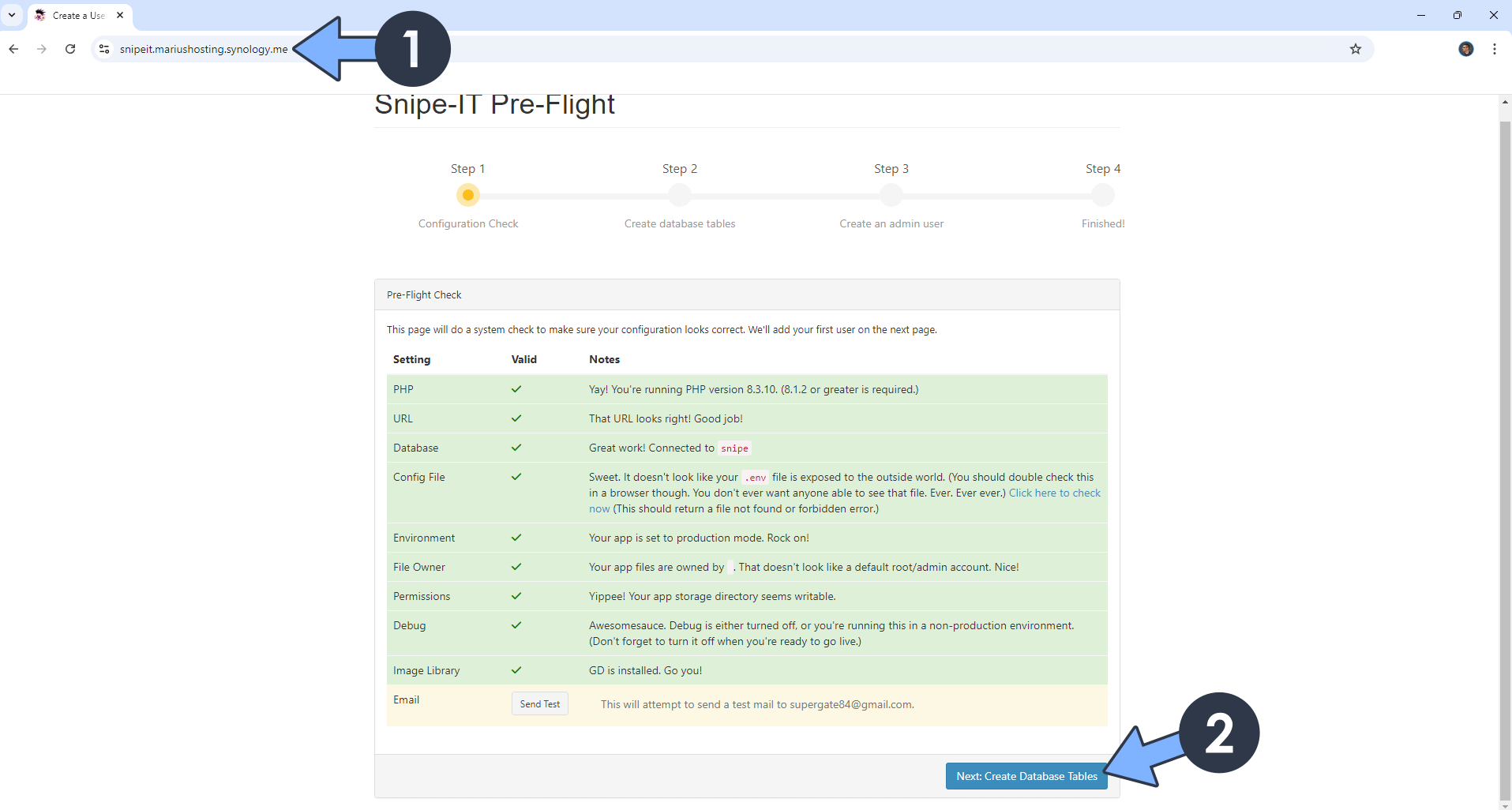 Snipe-IT Synology NAS Set up 11 new 2025