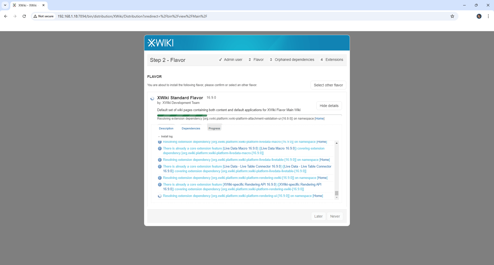 XWiki Synology NAS Set up 13 new 2025