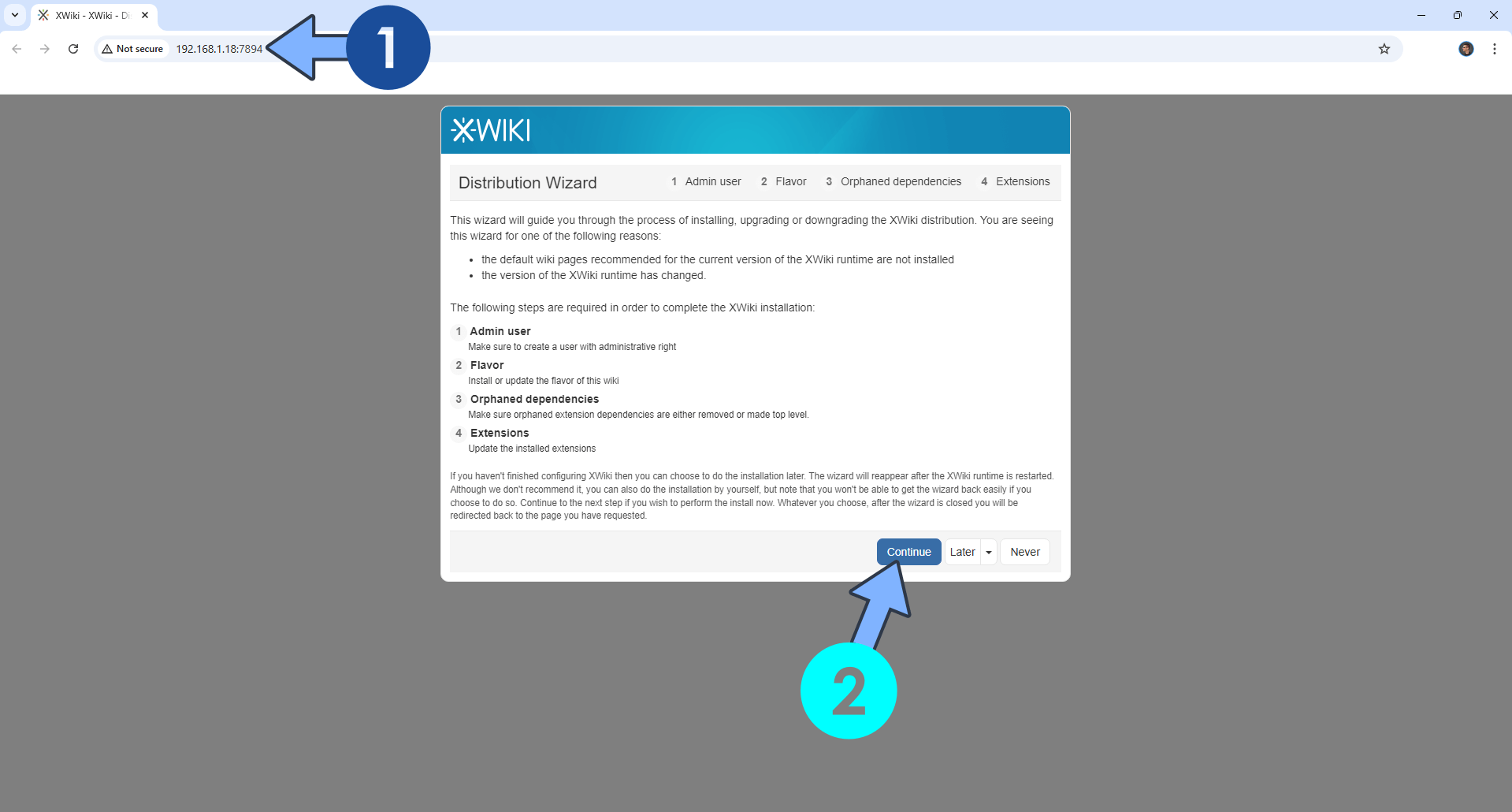 XWiki Synology NAS Set up 6 new 2025