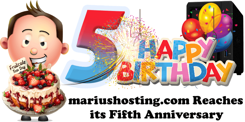 mariushosting.com Reaches its Fifth Anniversary